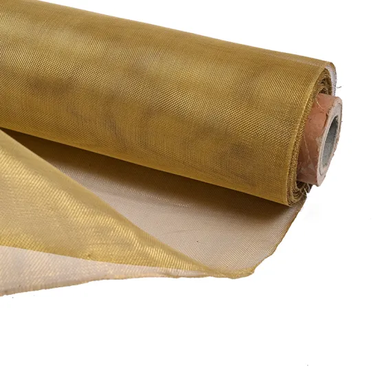 Fine Knit Pure Micron Red Copper and Brass Woven Wire Mesh Netting Fabric