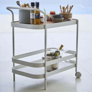Hotel Bar Cart: Wine, Coffee, Tea, and Dessert Trolley