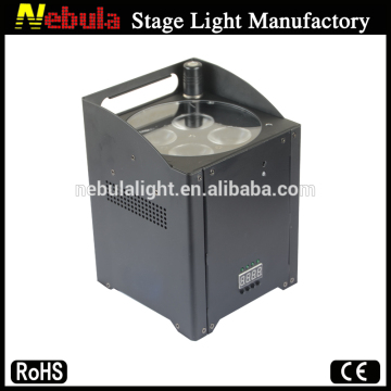 4x10w RGBW/A/UV 4/5/6in1 zoom wireless battery powered led uplights /christmas led lights