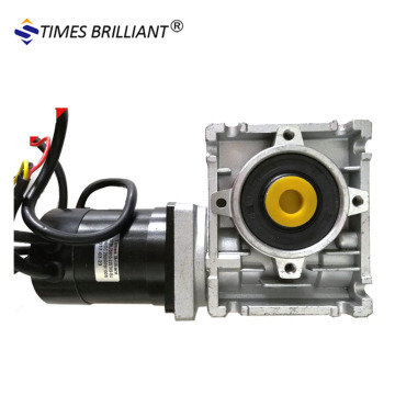 China Supply 24V 100W Brushless DC Motor with Worm Gearbox RV30 10:1 Ratio