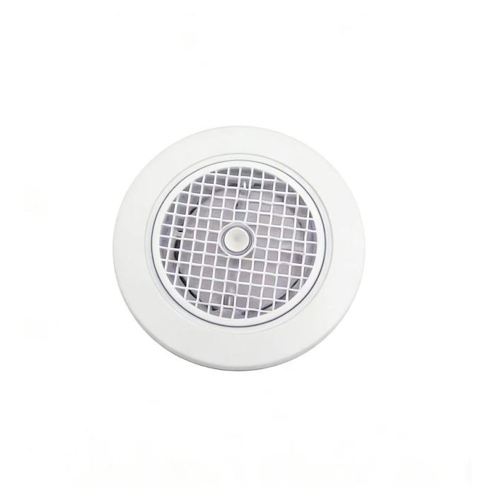 Round Plastic Air Diffuser na may Eggcrate Grille