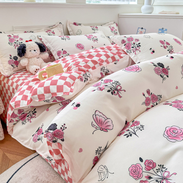 Ultra Soft 100% Microfiber Floral Print 6-Piece Sheet Set - Queen Size