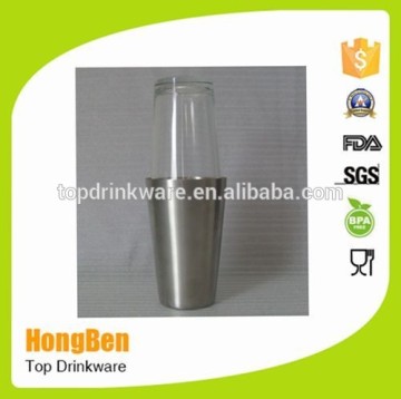 2015 new item hot sale high quality boston glass cocktail shaker