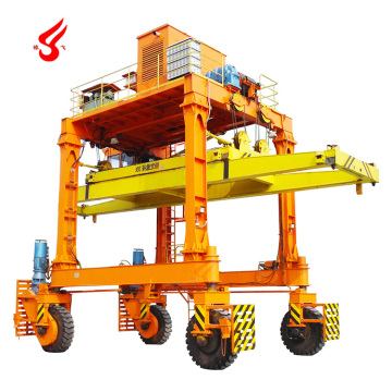 RTG Rubber Tyre Gantry Crane Price 100 Ton Seaport Container Crane