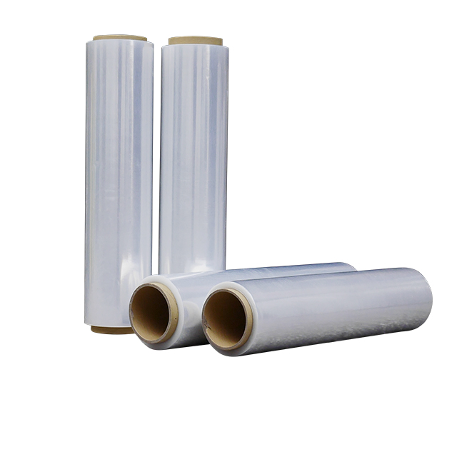 Transparent stretch plastic film