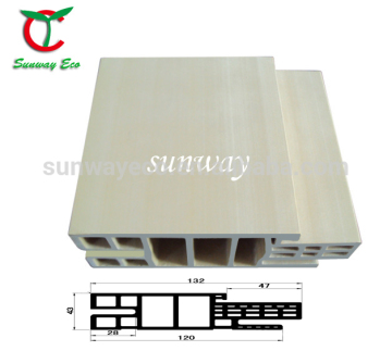 wood and pvc composite WPC door frames(TCF-130E 28)