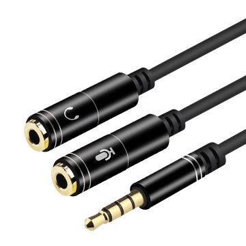 3,5 χιλιοστά θηλυκά σε 2x 3,5 mm αρσενικό διαχωριστή ακουστικών για φορητό υπολογιστή