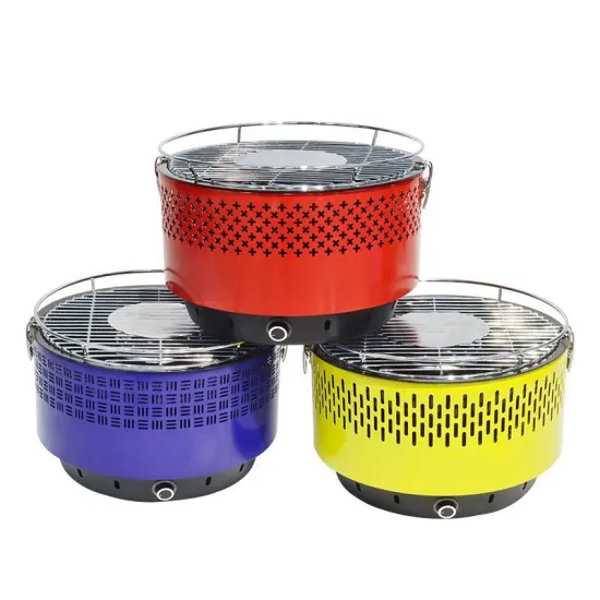 New Picnic Camping Party Stove Portable Ventilated Smokeless Barbecue Grill Outdoor Smokeless Cooking Tabletop Barbecue Grills