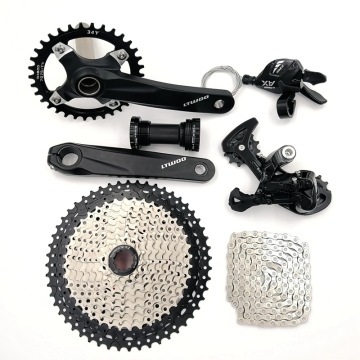 AX11s MTB Mountain Bike Rear Derailleur Kit: Including Shift Lever, 46T Cassette & Groupset