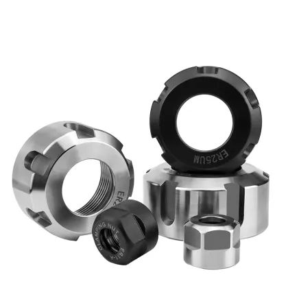 ER Nuts for High-Quality CNC Machine Tool Accessories: Types ER 11, ER 16, and ER 20 - Collet Nuts for Precision Machining
