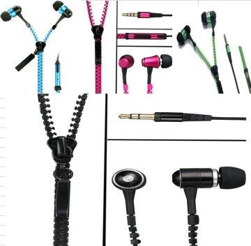 Zipper Portable MP3 Handsfree Kit with Remote and Micfone