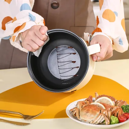 2-Layer Electric Hot Pot for Dormitory and Home