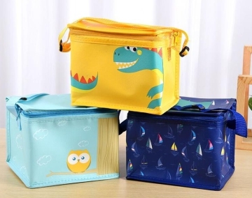 Insulated Lunch Bag with Cartoon Print