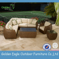 Popolare elegante divano da giardino in vimini SGS PE