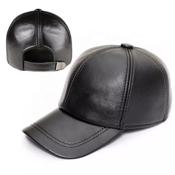 Custom Manufacturer Adjustable Leather Strap Faux Gorras with Logo Dad Caps