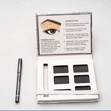 Empty 5 Colors Eyeshadow Palette Packaging Paper Box