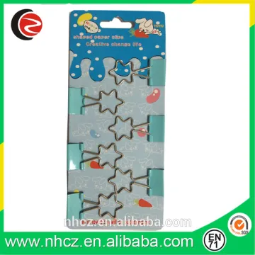 Small Little Star Shaped Binder Clips