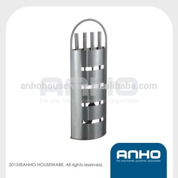 Stainless Steel Fireplace Tool Sets with log holder shovel brush