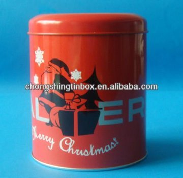Round metal tea/coffee can from dongguan guangdong