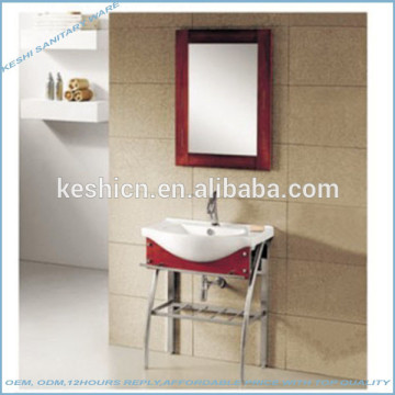 314 classical solid wood bathroom storage cabinet