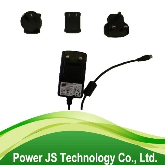 5v 3a 12v 2a 24v 1a interchangeable plug power adapter