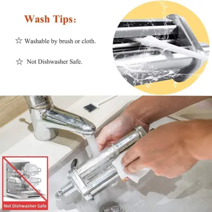 Stainless Steel Pasta Maker Attachment for KitchenAid Mixers