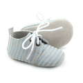 New Styles Stripe Læder Baby Oxford Sko Engros