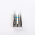 Pressed fin cooling heatsinks