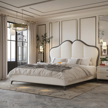2024 New Style Double Size Wooden Bedroom Furniture - Soft Frame Bed