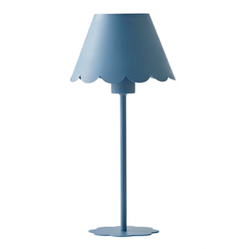 Rechargeable Scalloped Table Lamp