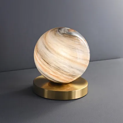 Creative Portable Soft Lighting Eye Protection Table Lamp with Planet Lampshade