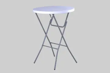 OUTDOOR DIA80CM BISTRO ROUND HDPE FOLDING TABLE