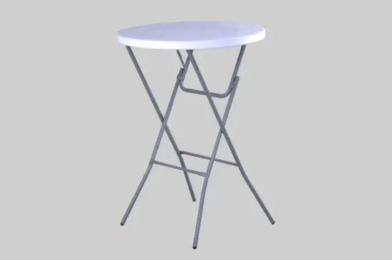 OUTDOOR DIA80CM BISTRO ROUND HDPE FOLDING TABLE