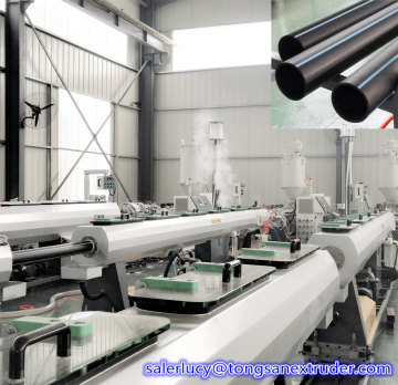 110mm PE pipe machine/large diameter plastic pipe machine/large diameter corrugated drainage pipe
