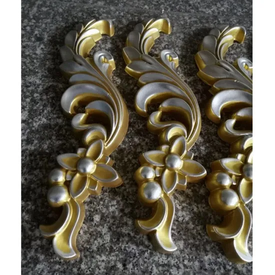 Modern Wall and Ceiling Decor with Golden Painted PU Foam Accessories