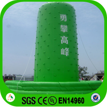 Certificated strong pvc tarpaulin inflatable rock kids outdoor climbing wall