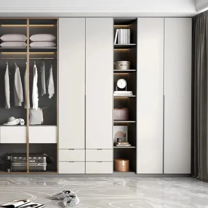 Modern Simple Wooden Combination Wardrobe Closet