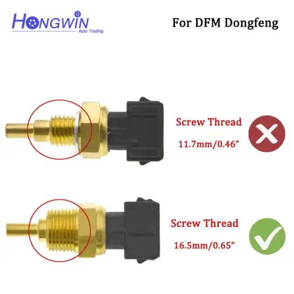 COOLANT Water Temperature Sensor for DFM Dongfeng DFSK Junfeng CV03 K61 Mini Van 4A13 4A15 Compatible with Chery