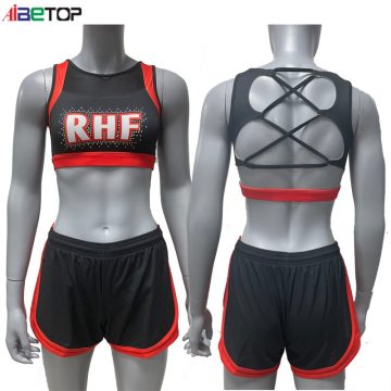 Benutzerdefinierte Kinder -Strass -Cheerleading -Outfits für Sublimation