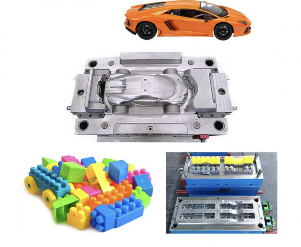 Plastic building block toy mold for children