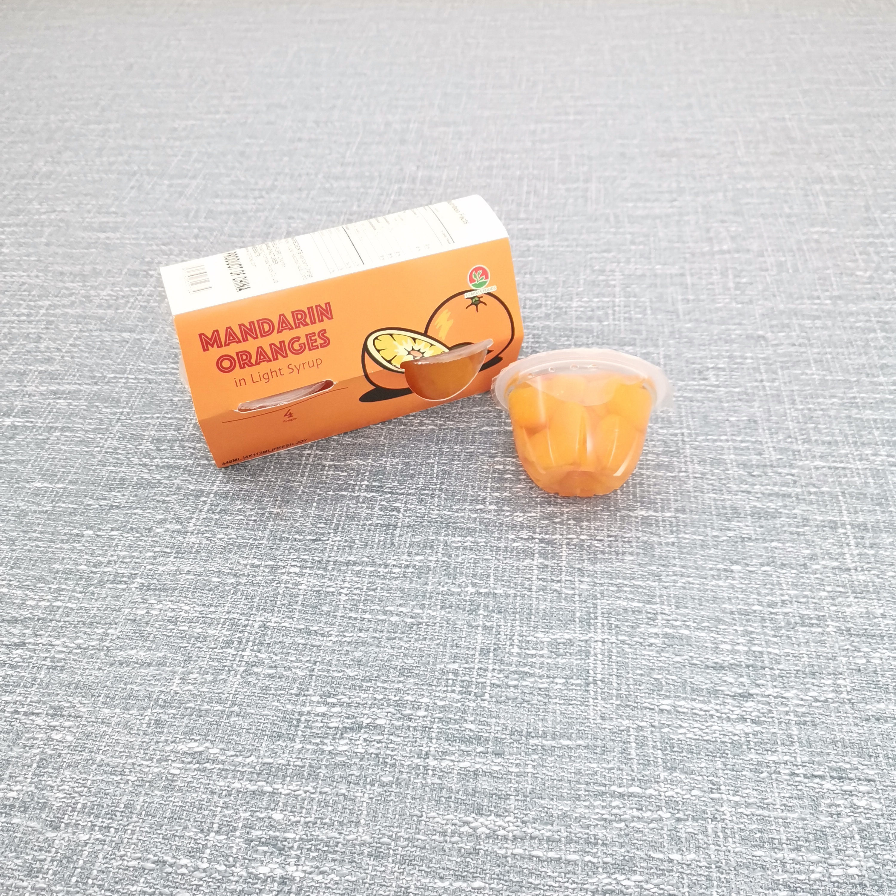 113G Mandarin Sinaasappels segment in Splenda Snack Cup