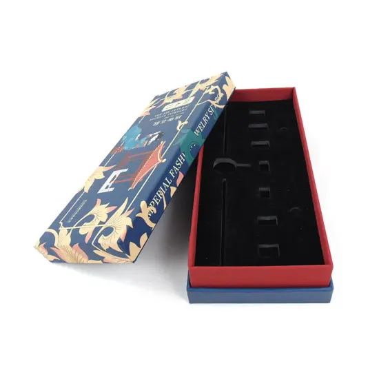 Custom Luxury EVA Foam Inserts for Jewelry Gift Boxes with Velvet Lining