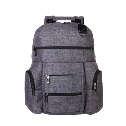 factory direct bag china manufacturer Mustard grey color handsome backpack
