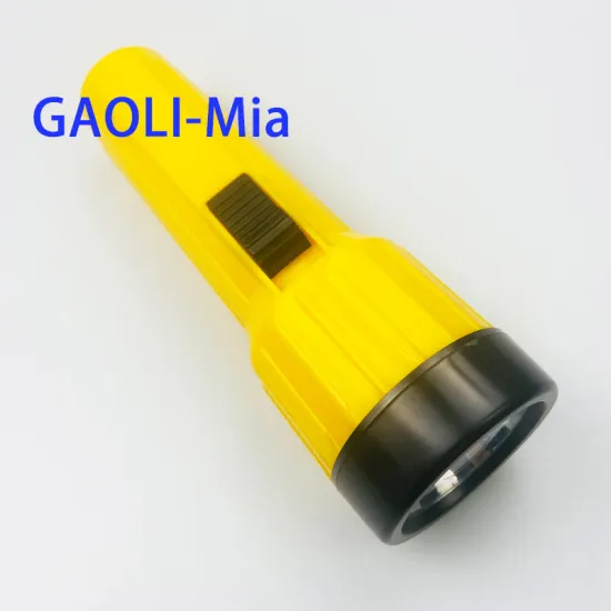 Wholesale 2D Battery-Powered Rubber Emergency LED Torch Flashlight