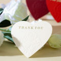 Custom Luxury Heart Embossed Paper Greeting Cards