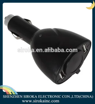 Two port Dual 5V1A USB Car Cigarette Socket Charger with costomized LOGO