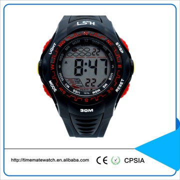 Fashion digital wrist LCD movement kid sports watch