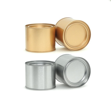 Silver Gold Black Metal Candle Containers with Lid for Candle Making