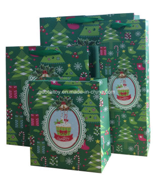 Latest Design Wine Paper Bag for Christmas (GT-09697)
