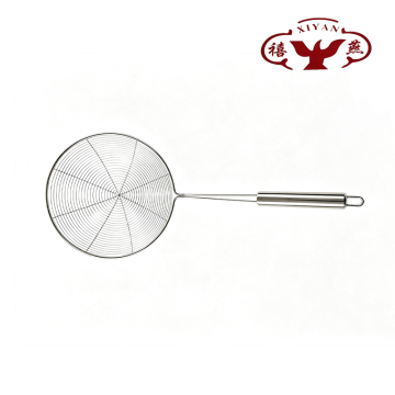 Stainless Steel Round Strainer with Large Round Handle